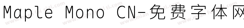 Maple Mono CN字体转换